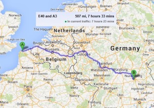 calais to nurenburg